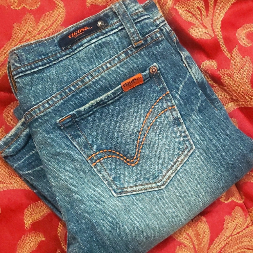 VIGOSS boot cut jeans size 7 but runs small.